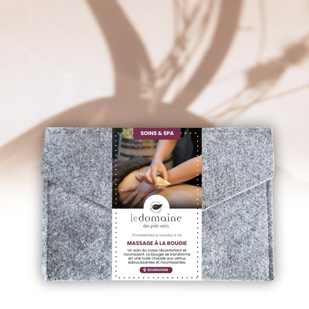 Coffret Cadeau • Massage Relaxant à la Bougie • Minimaliste