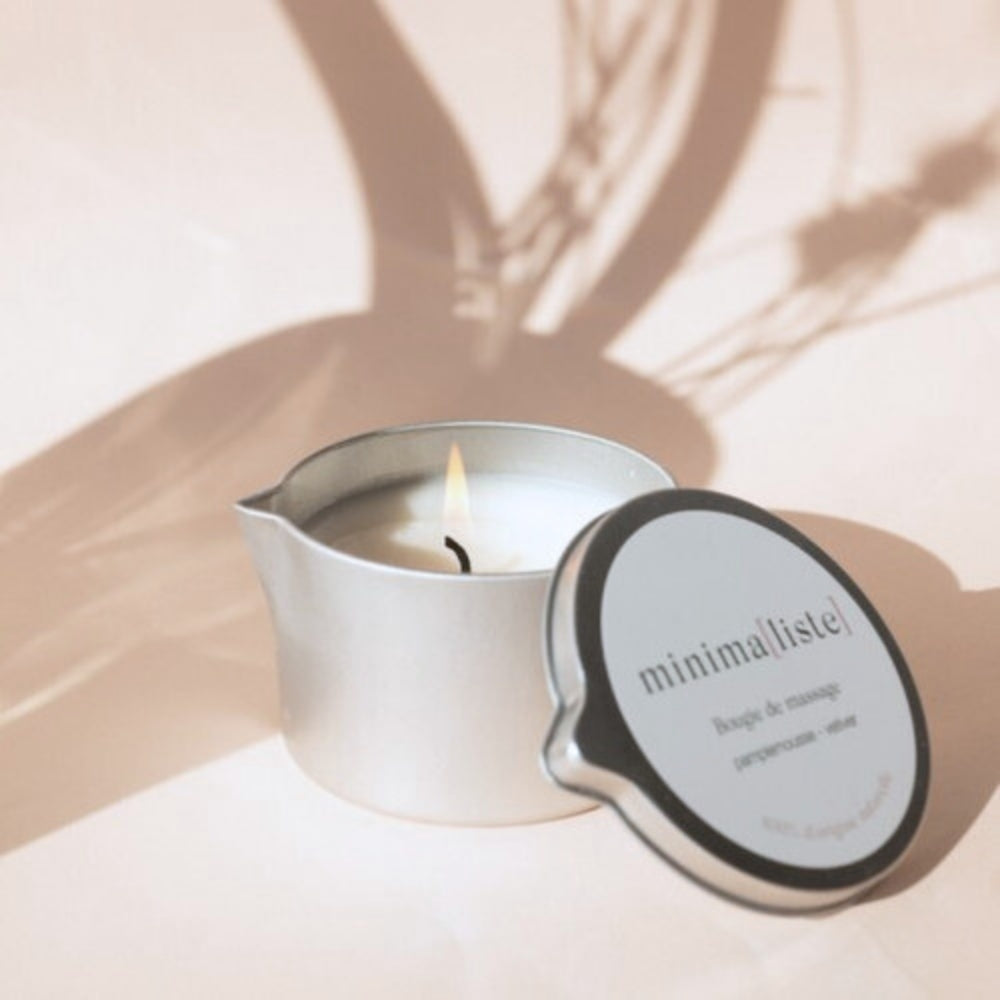 Coffret Cadeau • Massage Relaxant à la Bougie • Minimaliste