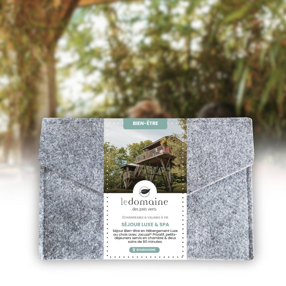 Coffret Cadeau • Séjour Bien-Être [1 NUIT] • Hébergement Luxe au Choix avec Jacuzzi® Privatif