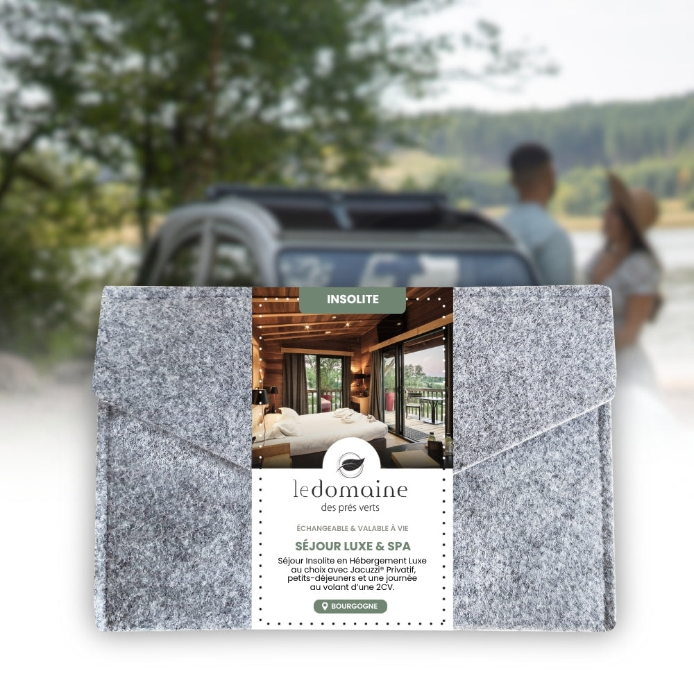Coffret Cadeau • Séjour Insolite [1 NUIT] • Hébergement Luxe au Choix avec Jacuzzi® Privatif & 2CV