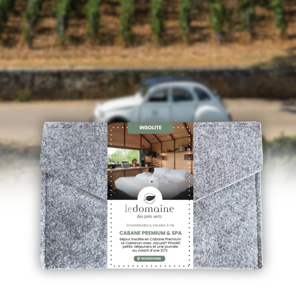 Coffret Cadeau • Séjour Insolite au Cabanon avec Jacuzzi® Privatif & 2CV • [1 NUIT]