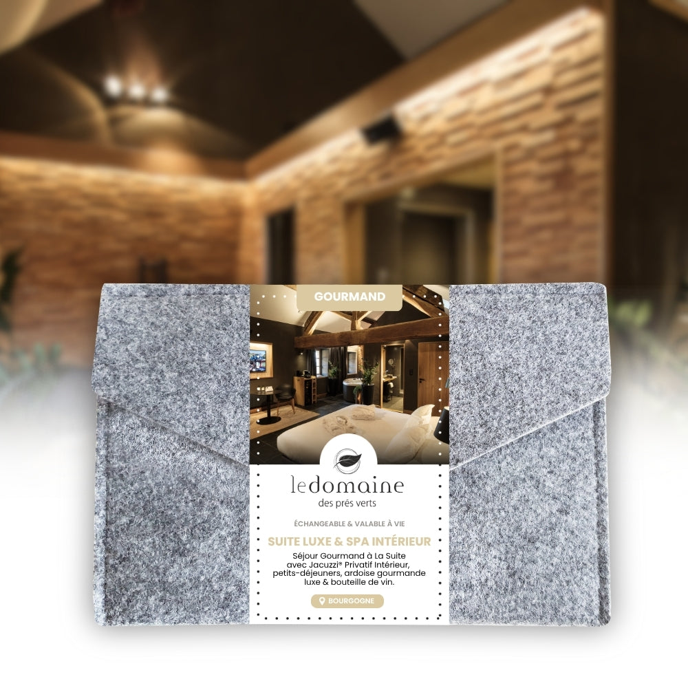 Coffret Cadeau • Séjour Gourmand à La Suite avec Jacuzzi® Privatif Intérieur • [1 NUIT]