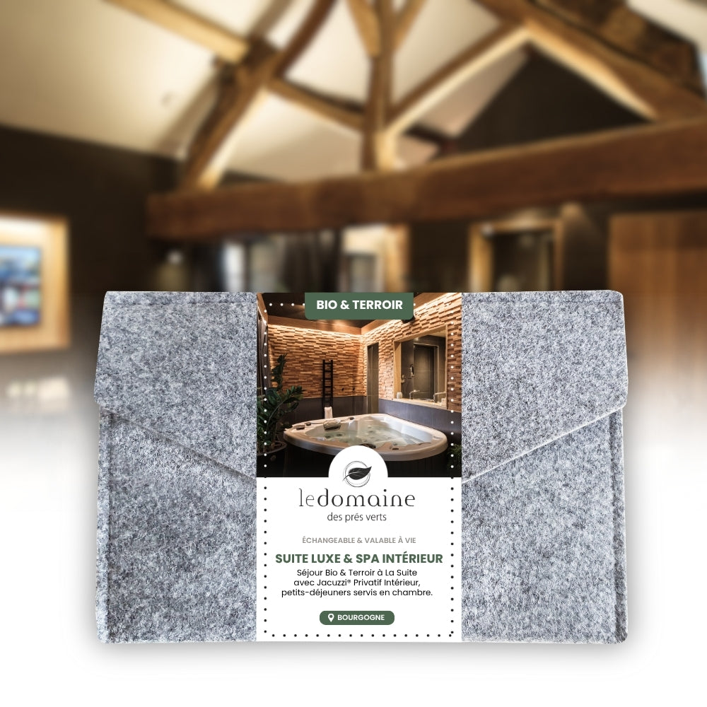 Coffret Cadeau • Séjour Bio & Terroir à La Suite avec Jacuzzi® Privatif Intérieur • [1 NUIT]