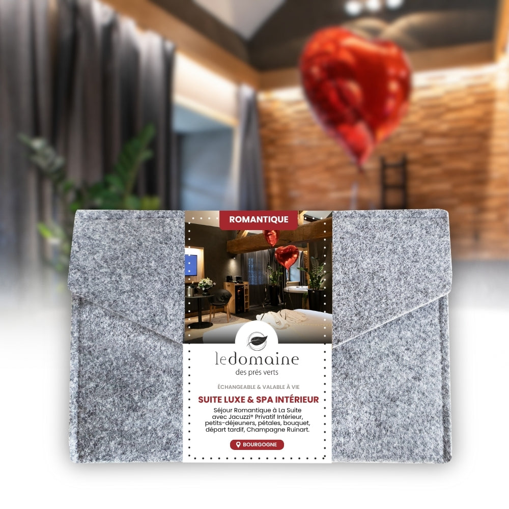 Coffret Cadeau • Séjour Romantique à La Suite avec Jacuzzi® Privatif • [1 NUIT]
