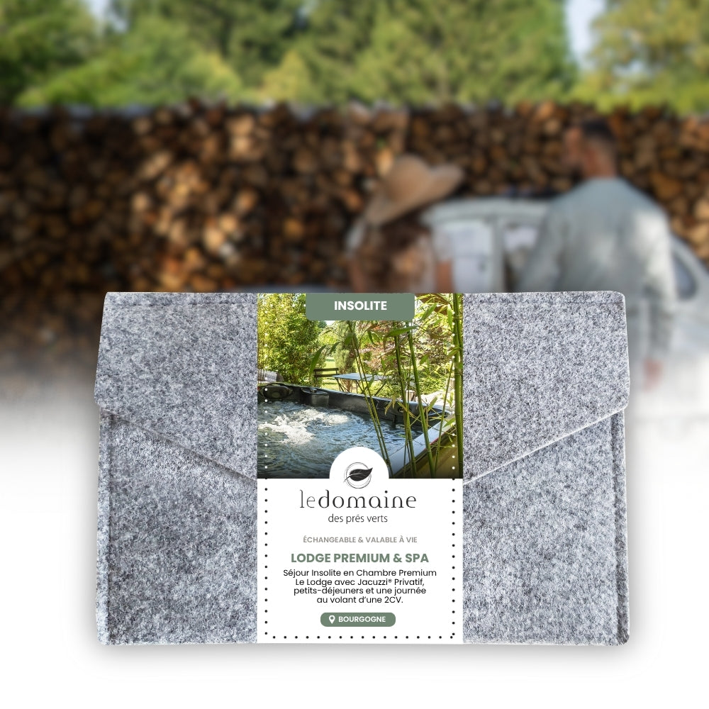 Coffret Cadeau • Séjour Insolite au Lodge avec Jacuzzi® Privatif & 2CV • [1 NUIT]