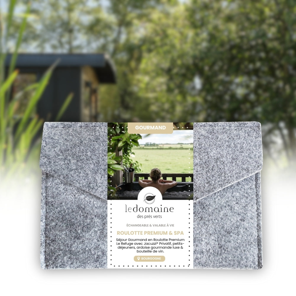 Coffret Cadeau • Séjour Gourmand au Refuge avec Jacuzzi® Privatif • [1 NUIT]