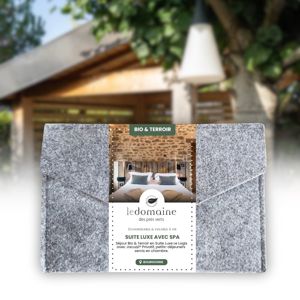 Coffret Cadeau • Séjour Bio & Terroir au Logis avec Jacuzzi® Privatif • [1 NUIT]
