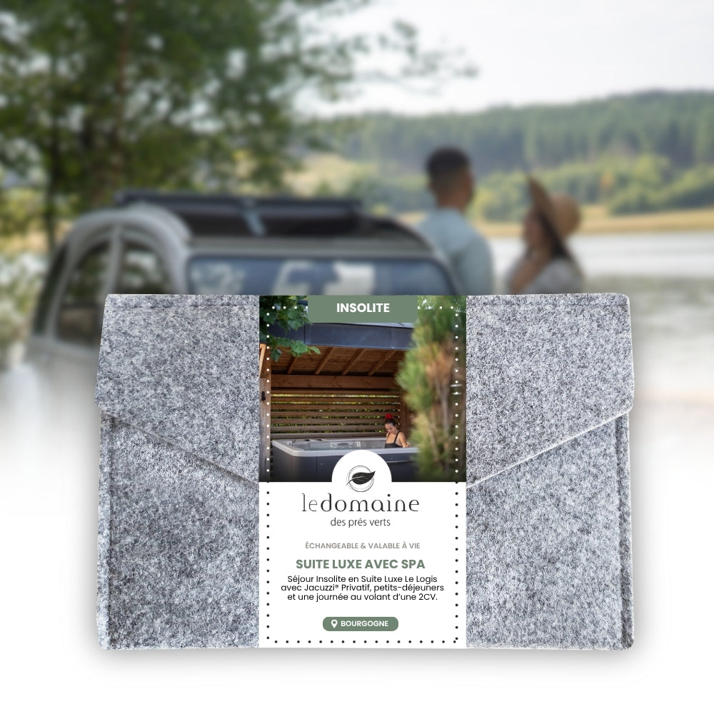 Coffret Cadeau • Séjour Insolite au Logis avec Jacuzzi® Privatif & 2CV • [1 NUIT]