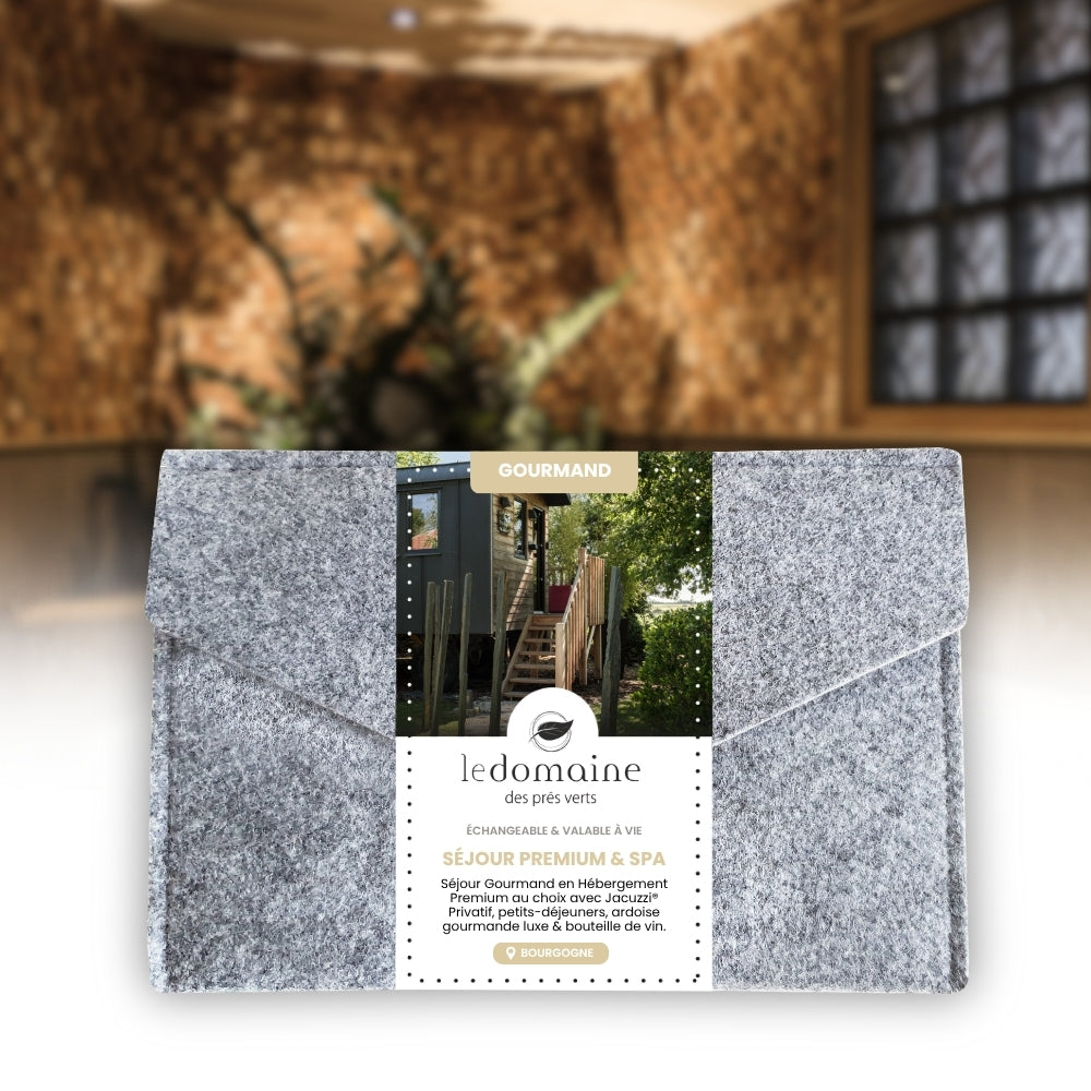 Coffret Cadeau • Séjour Gourmand [1 NUIT] • Hébergement Premium au Choix avec Jacuzzi® Privatif