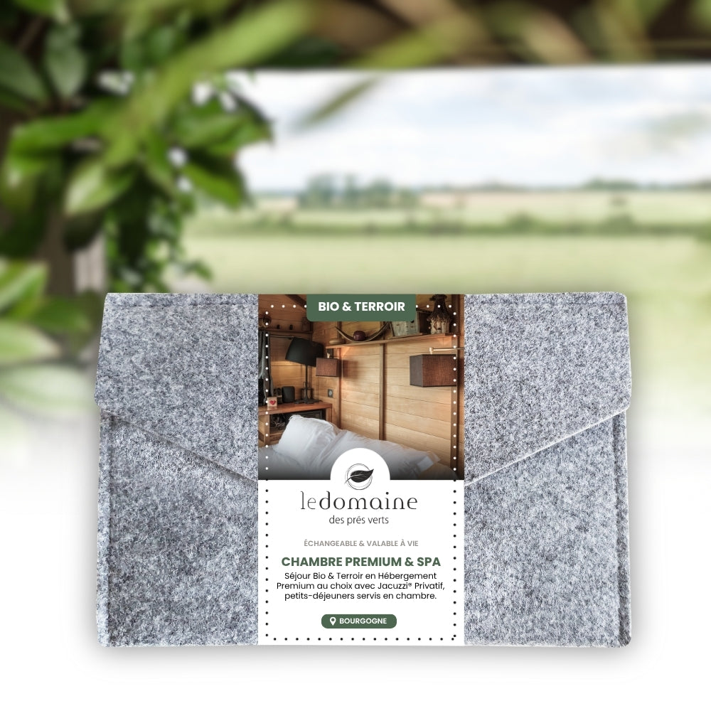 Coffret Cadeau • Séjour Bio & Terroir [1 NUIT] • Hébergement Premium au Choix avec Jacuzzi® Privatif