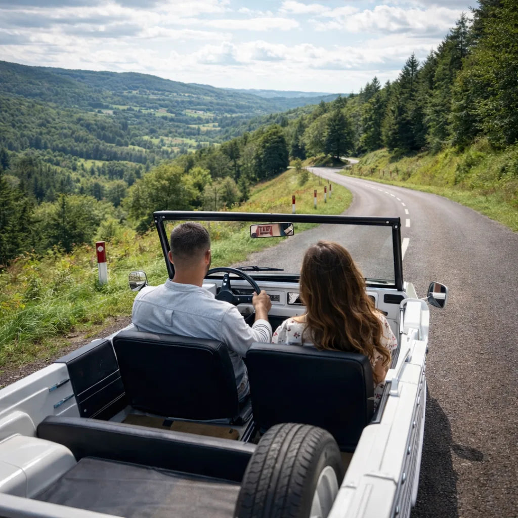 Coffret Cadeau Citroën Méhari • Escapade libre jusqu'à 4 personnes • 1 Journée